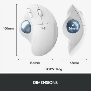 Meilleur prix 😍 Logitech ERGO M575 – OFFWHITE – EMEA 🧨 66