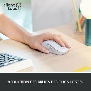 Sortie 🌟 Logitech M650 Signature L Gaucher Bluetooth – Blanc 😉 13