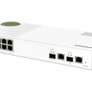 Offres 🎁 Qnap QSW-M2108R-2C – 8 (ports)/Avec POE/Manageable/2 ⭐ 19