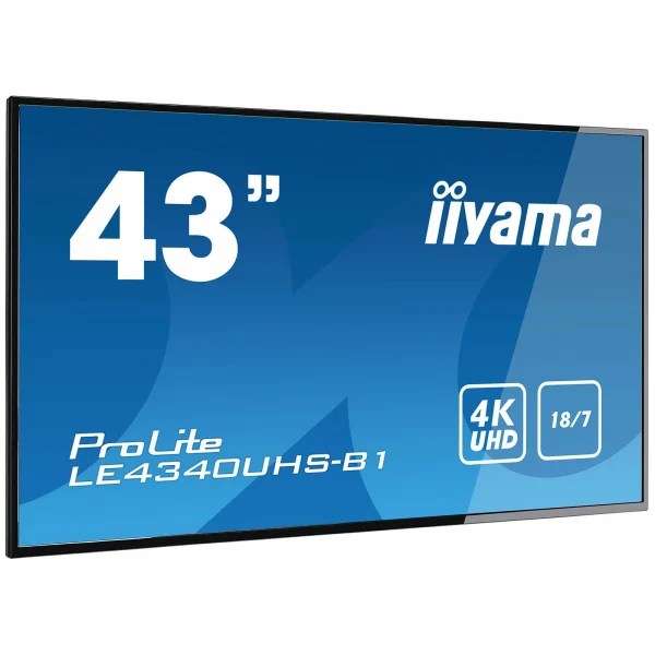 Offres 🔥 Iiyama LE4340UHS-B1 – 43 AMVA/8ms/4K/VGA/DVI/HDMI/RJ45 😀 6