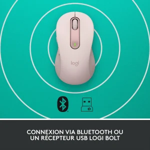 Le moins cher 💯 Logitech M650 Signature L Bluetooth – Rose 😉 9