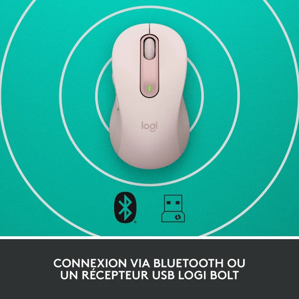 Le moins cher 💯 Logitech M650 Signature L Bluetooth – Rose 😉 3