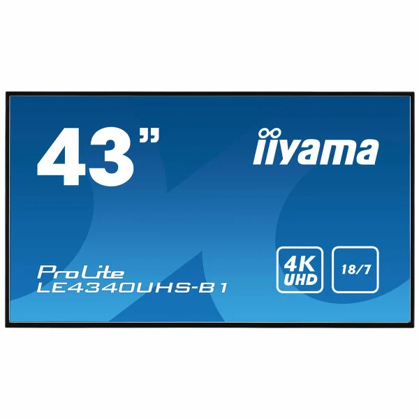 Offres 🔥 Iiyama LE4340UHS-B1 – 43 AMVA/8ms/4K/VGA/DVI/HDMI/RJ45 😀 1