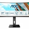 Le moins cher 🌟 AOC P2 CU34P2A – 34/VA/1ms/UWQHD/HDMI/HP ✔️ 34