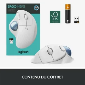 Meilleur prix 😍 Logitech ERGO M575 – OFFWHITE – EMEA 🧨 64