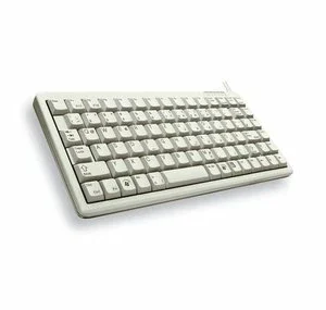 Budget 🧨 Cherry G84-4100 COMPACT KEYBOARD Clavier Filaire Miniature, USB/PS2, Gris Clair, AZERTY – FR 💯 9