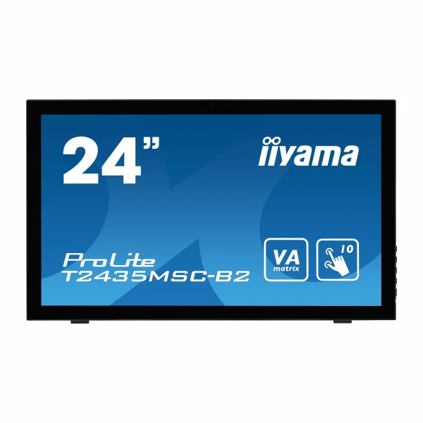 Budget 🛒 Iiyama T2435MSC-B2 – 24 Tact. VA/6ms/FHD/DVI/HDMI/DP/Cam 👏 1