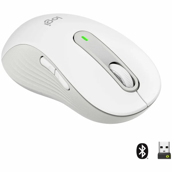 Sortie 🌟 Logitech M650 Signature L Gaucher Bluetooth – Blanc 😉 1