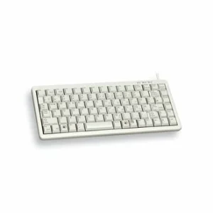 Budget 🧨 Cherry G84-4100 COMPACT KEYBOARD Clavier Filaire Miniature, USB/PS2, Gris Clair, AZERTY – FR 💯 7