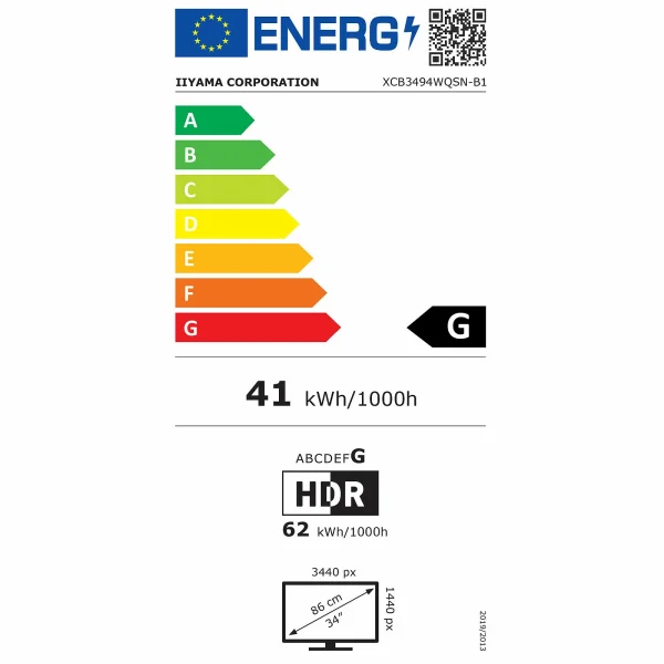 Budget 😉 Iiyama XCB3494WQSN-B1 – 34 VA/WQHD/0.4ms/HDMI/DP/120Hz ✨ 3